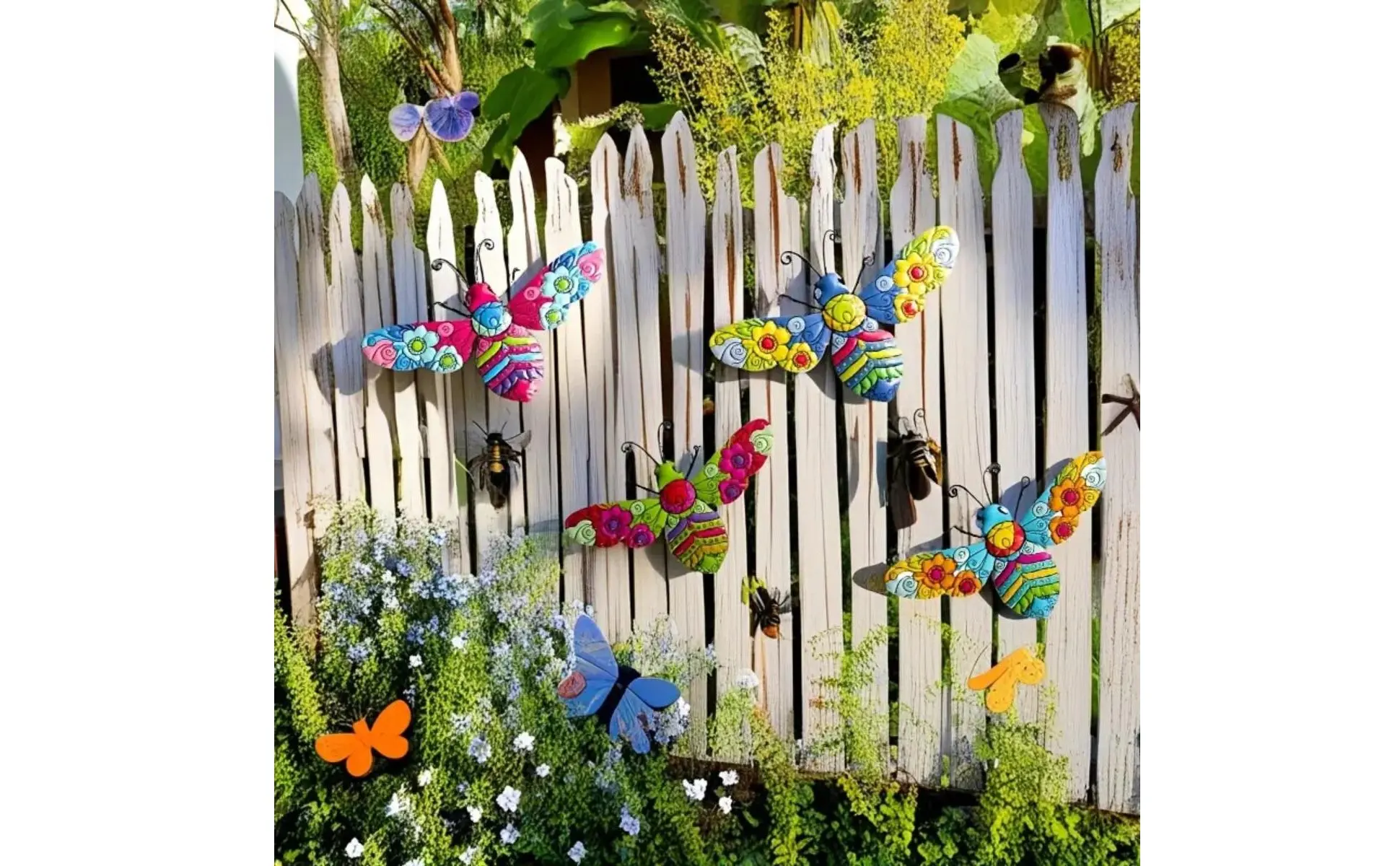 Decoración de pared en jardín
