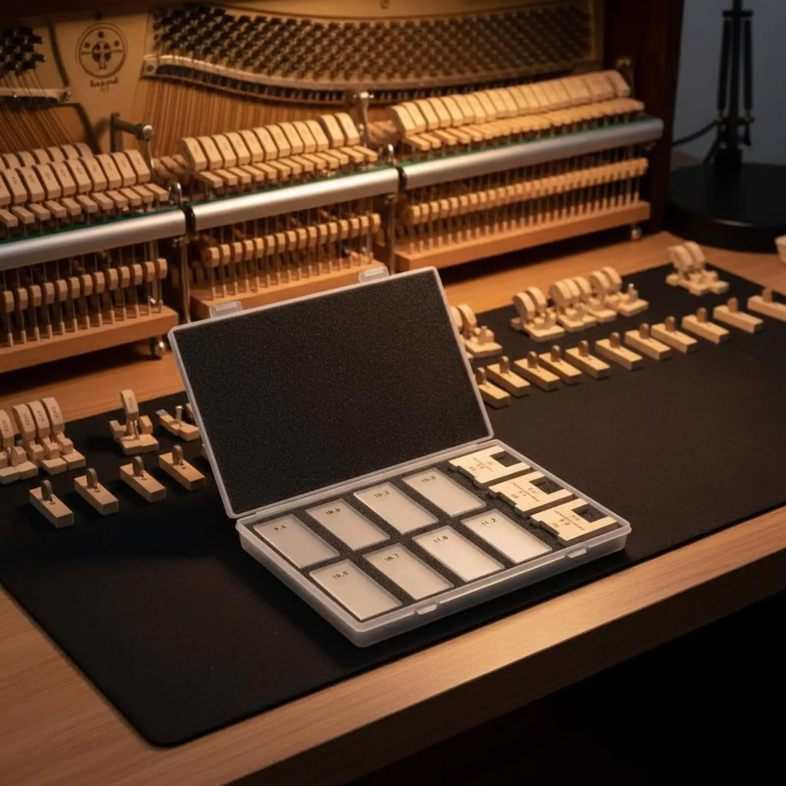 Medidor profundidad teclas piano – Herramienta para piano de cola y vertical - imagen 5