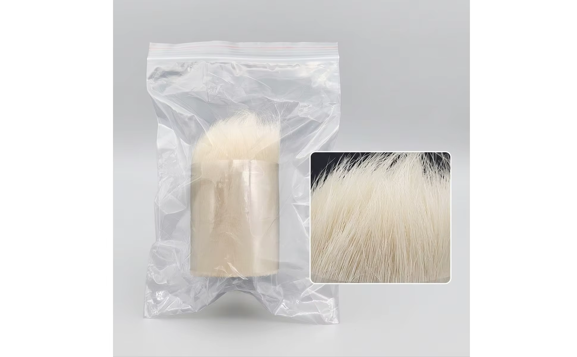 Proceso de atado profesional con material de bucktail natural