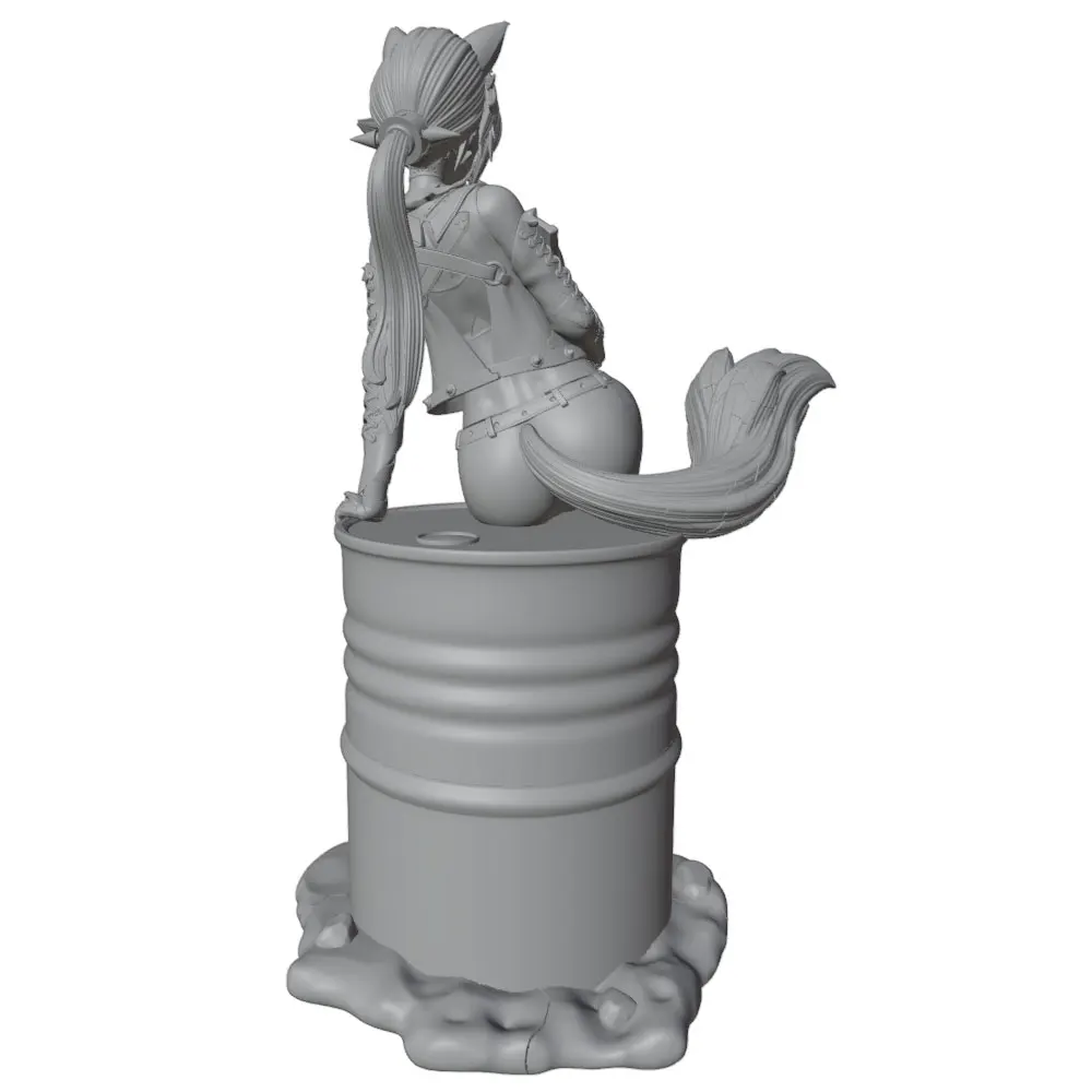 Figura Anime a Escala 1/24 75mm – Miniatura GK Impresa en 3D sin Pintar - imagen 4