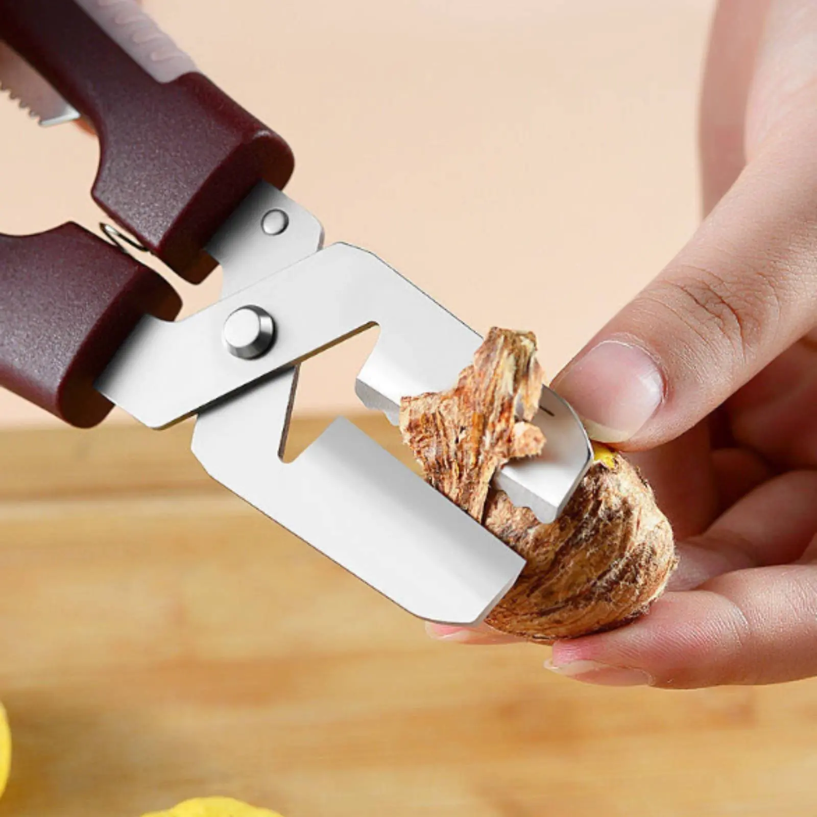 Cortador de castañas con palanca antideslizante y separador de nueces - imagen 4