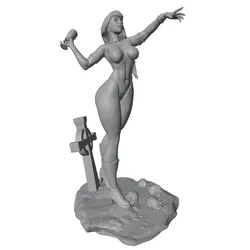 Kit de figura decorativa en resina 3D para montar, gris para gatos y perros
