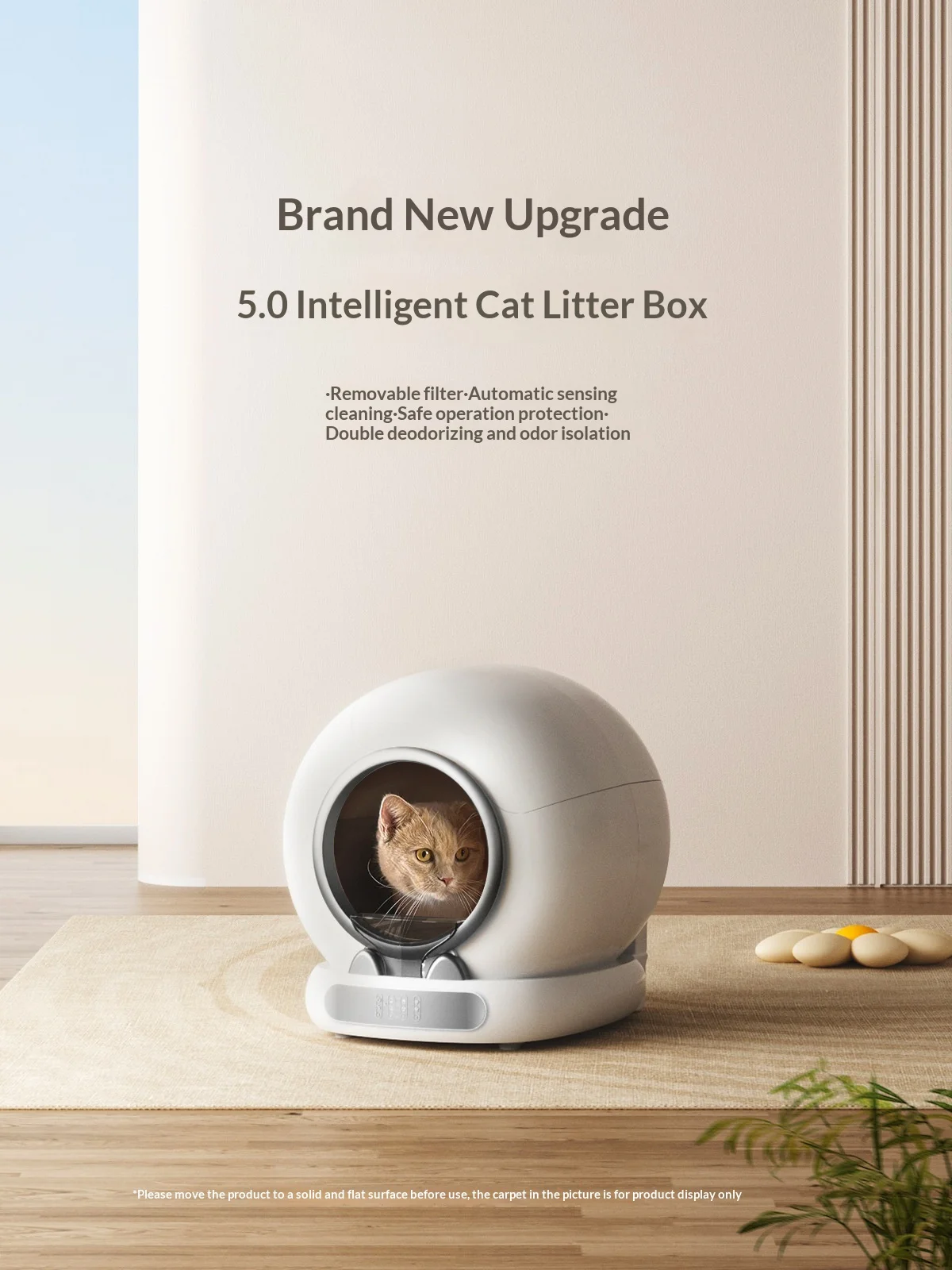 Caja de Arena Inteligente para Gatos en uso