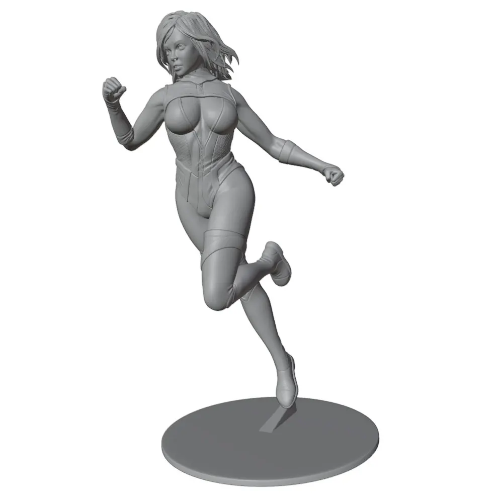 Figura modelo de resina DIY sin pintar ni montar, gris 3D - imagen 2