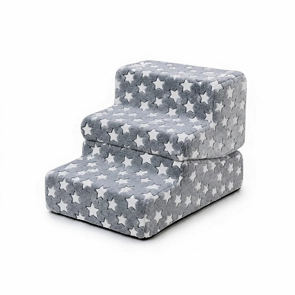 Escalera plegable para perros y gatos de 3 peldaños, sofá cama - imagen 5