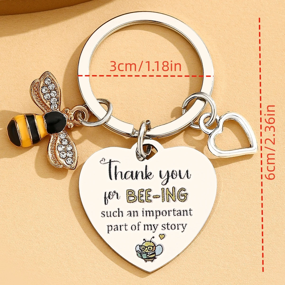 Llavero de abeja para maestros: regalo de agradecimiento para maestras y profesores - imagen 4