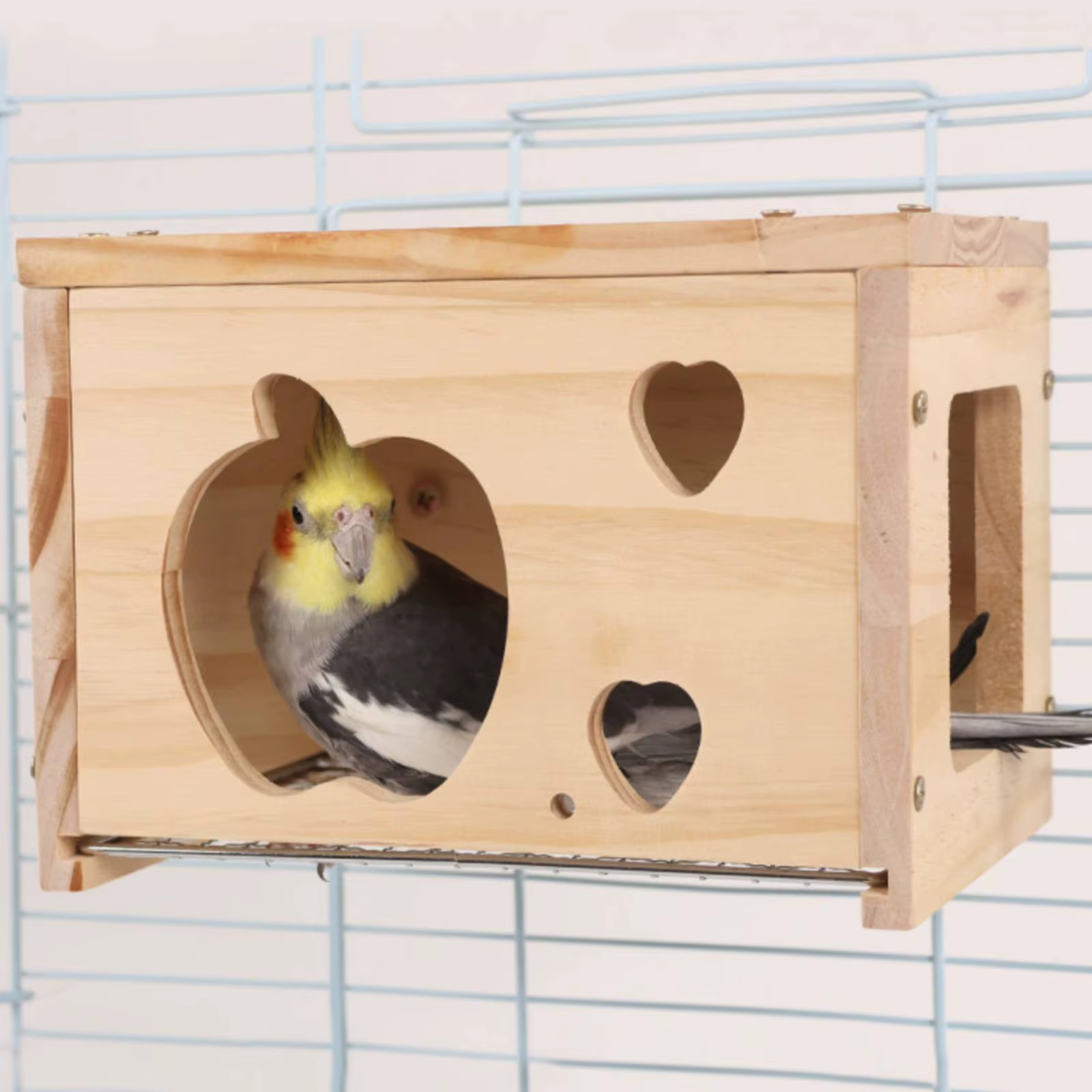 Casa nido cubierta para pájaros – Segura y fácil instalar
