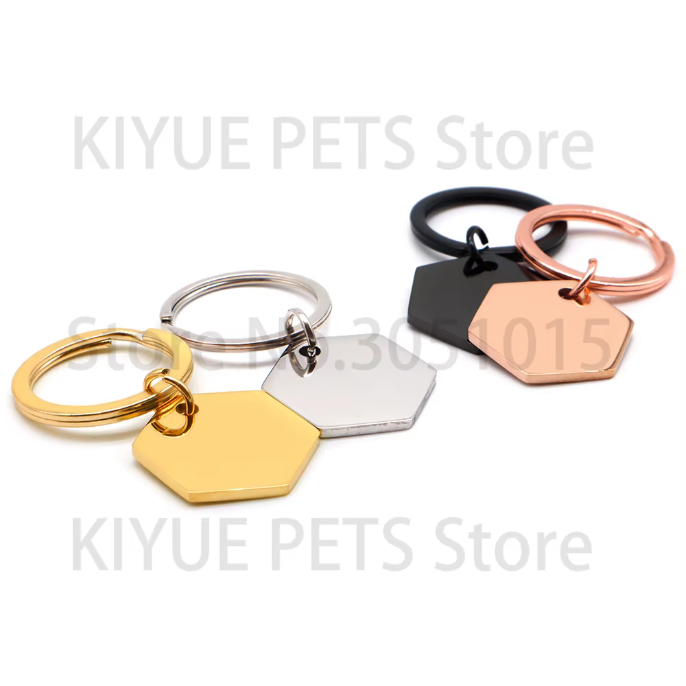Chapas identificación personalizadas acero inoxidable para gato y perro