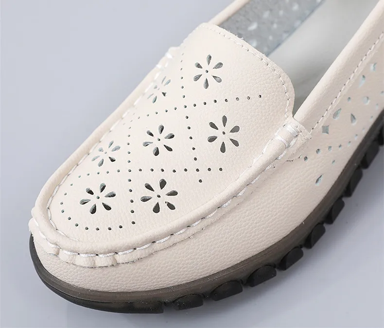 Zapatos casuales de verano para mujer con diseño calado
