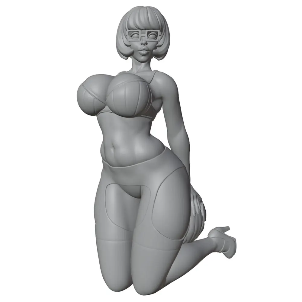 Figura de resina en miniatura sin pintar, estatua decorativa