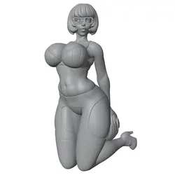 Figura de resina en miniatura sin pintar, estatua decorativa