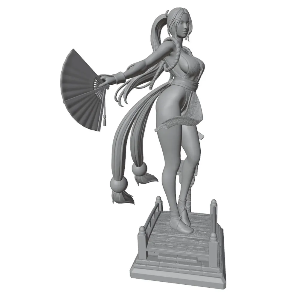 Figura GK resina 1/24 chica anime – Estatua sin pintar 75mm para decorar y coleccionar - imagen 4