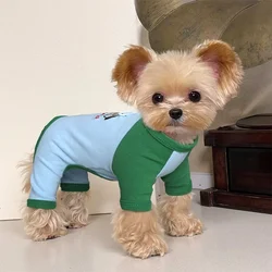 Mono pijama 4 patas estampado para perros y gatos – Cálido