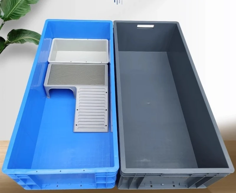 Detalle del grosor del plástico y la base reforzada