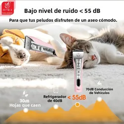Cortapelos inalámbrico profesional para perros y gatos Fenice