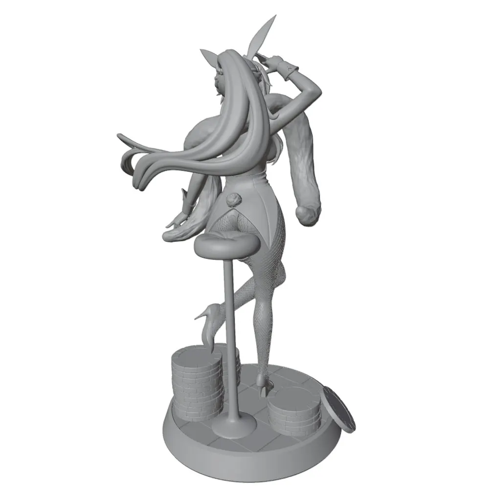 Figura de anime GK gris en impresión 3D, sin montar ni pintar DIY - imagen 4