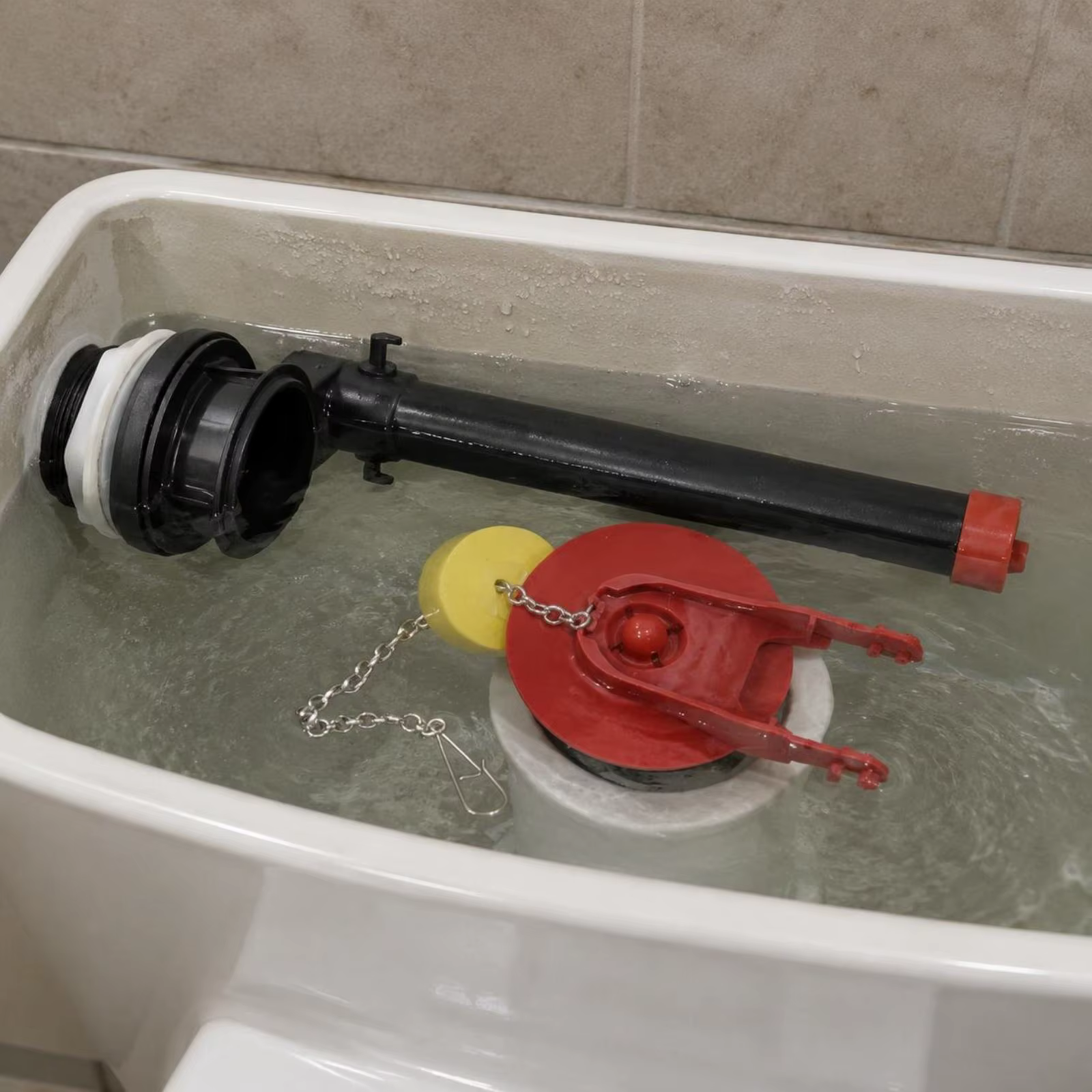 Kit válvula descarga cisterna WC 59 mm – Repuesto doble descarga para inodoro - imagen 2