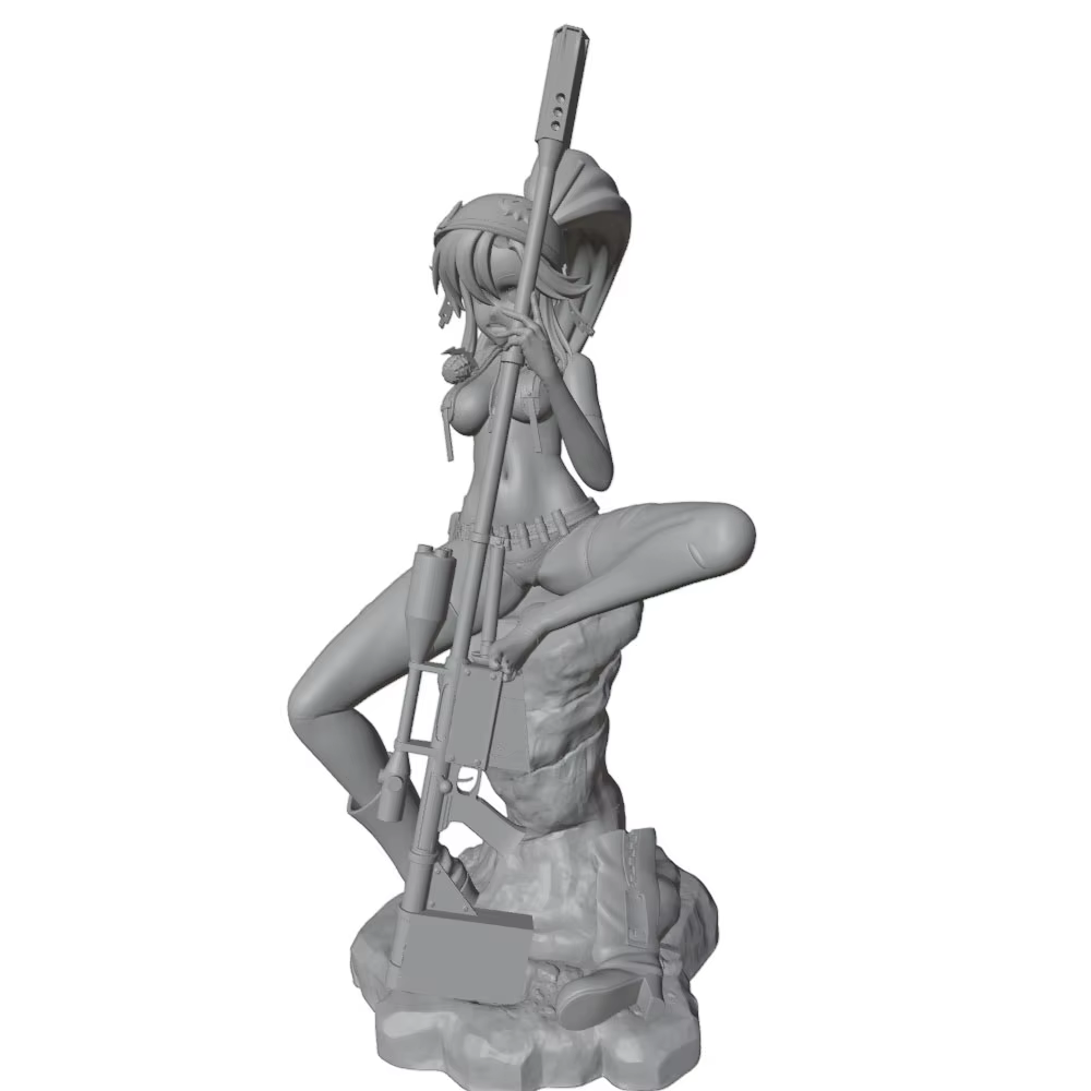 Figura de Guerrero Femenino en Resina – Kit DIY a Escala 1/24 - imagen 5
