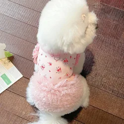 Vestido floral de verano para perros pequeños – Tutú Chihuahua