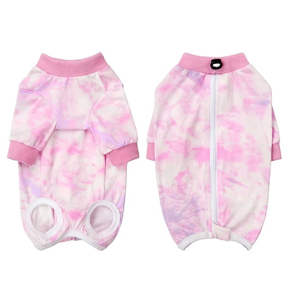Traje de recuperación anti-lamido para perros pequeños tie-dye - imagen 5