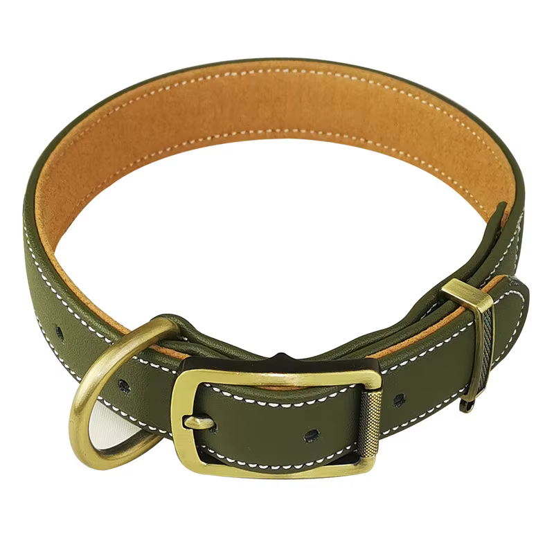 Collar ajustable para perros – Cuero microfibra suave que no enreda el pelo - imagen 4