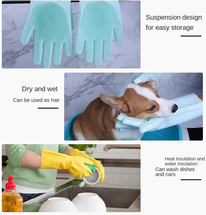 Cepillo de silicona para baño