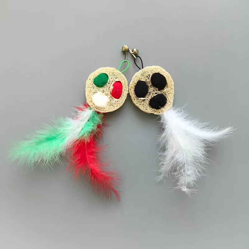 Varita interactiva con plumas para gatos – Juguete de ejercicio