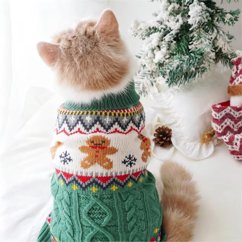 Suéter Navideño de Punto para Perro y Gato – Calidez para Mascotas - imagen 3