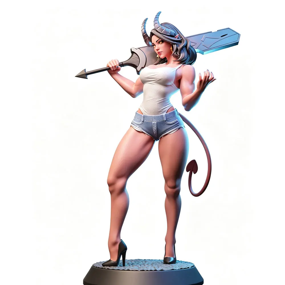 Figura Anime Miniatura GK 1/24 – Modelo 3D Sin Ensamblar ni Pintar 75mm - imagen 2
