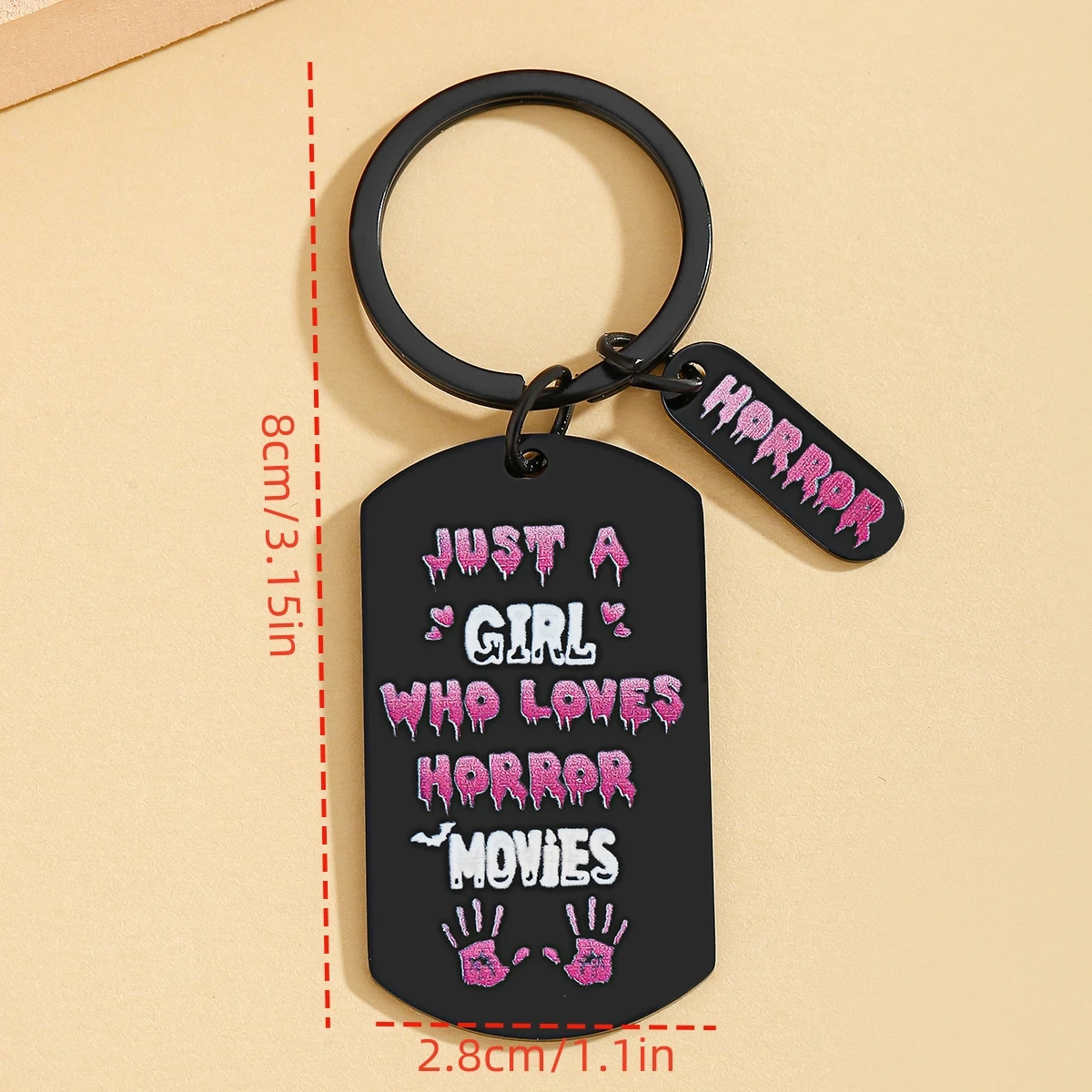 Llavero gótico de terror para amantes del cine, regalo Halloween - imagen 3