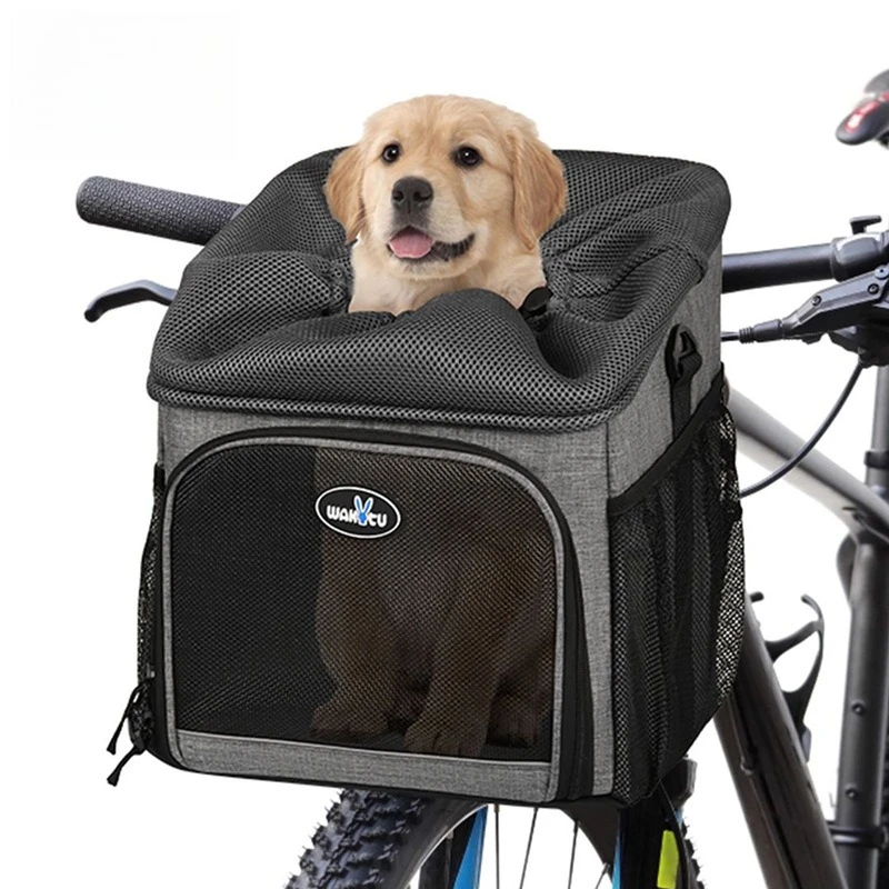 Mochila de transporte transpirable para gatos cuadrada, portátil - imagen 3