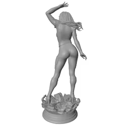Kit de modelos de resina DIY gris 3D, sin pintar ni montar