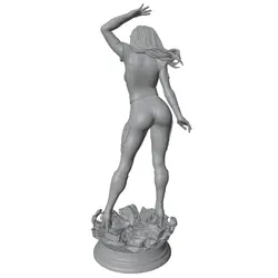 Kit de modelos de resina DIY gris 3D, sin pintar ni montar