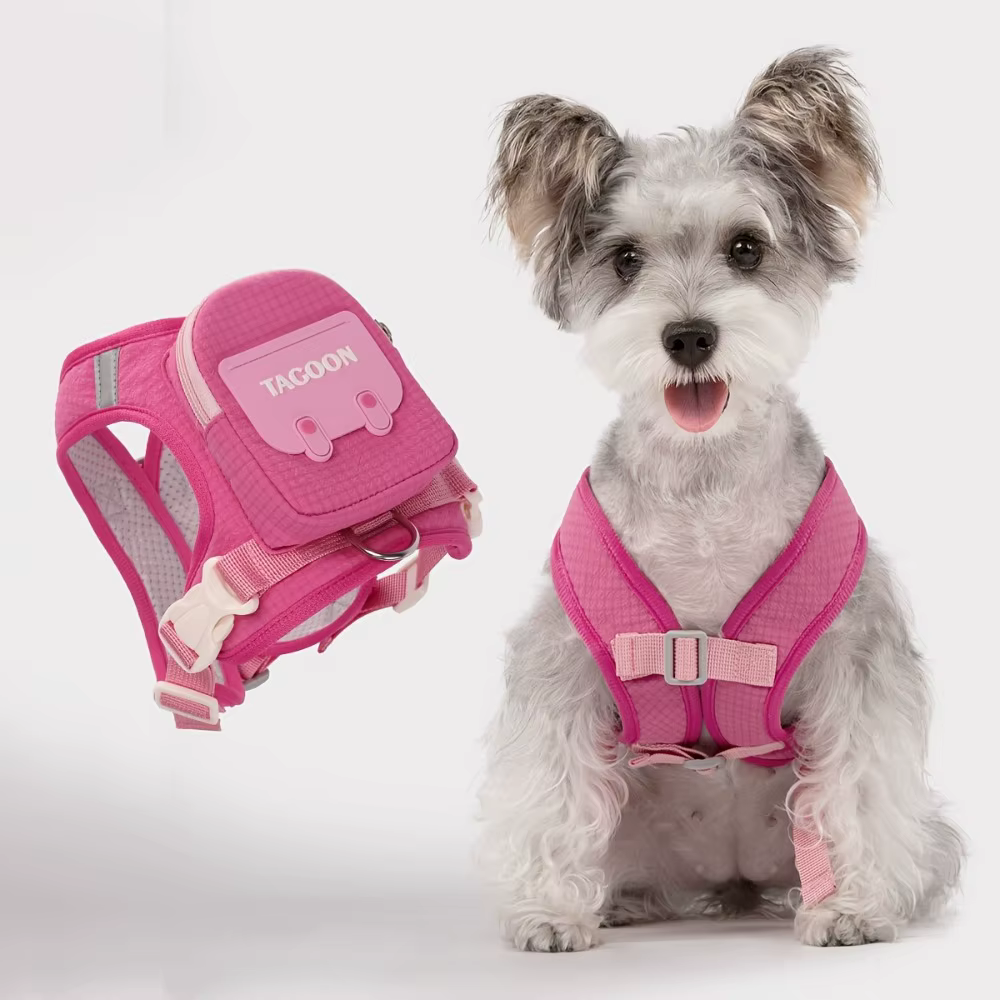Mochila arnés antipullido chaleco ajustable reflectante para perros - imagen 2