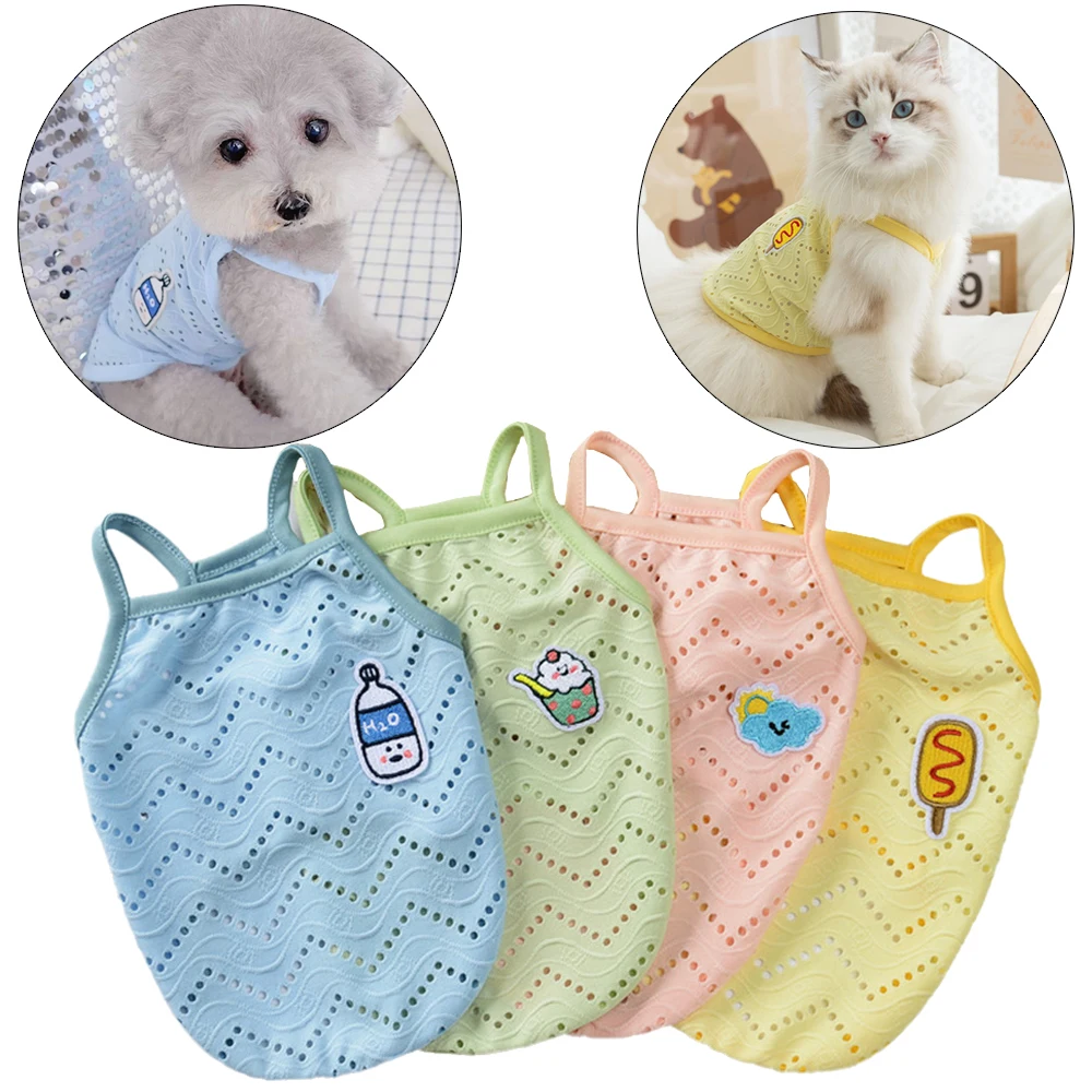 Camiseta verano malla para perros y gatos pequeños – Caniche Maltés - imagen 5