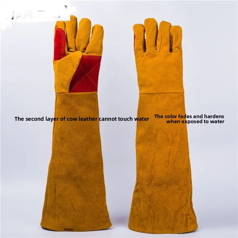 Guantes de soldadura antimordeduras - vista frontal