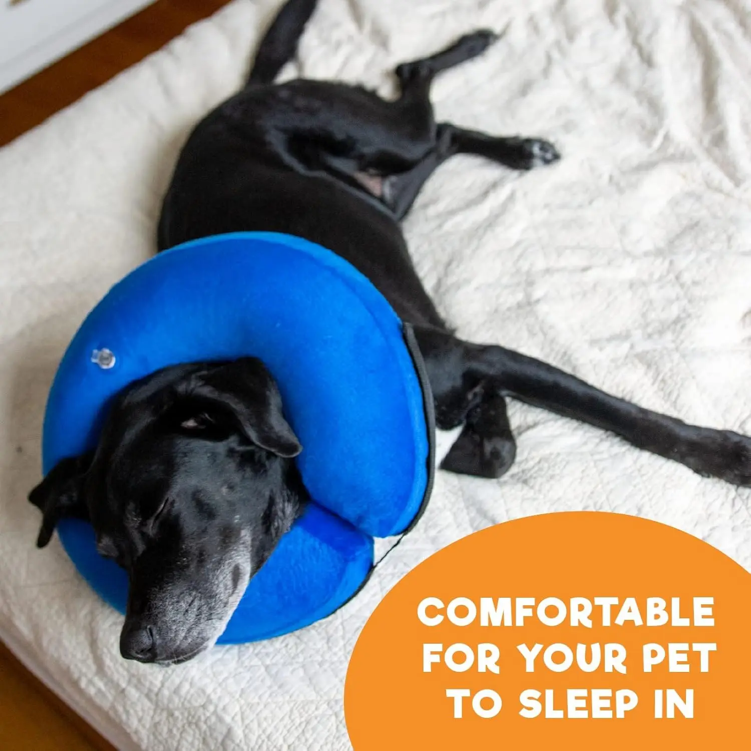 Collar inflable para perros – Protector postoperatorio suave - imagen 5