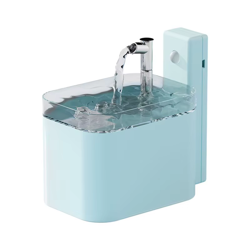 Fuente de agua automática silenciosa con filtro para gatos y perros