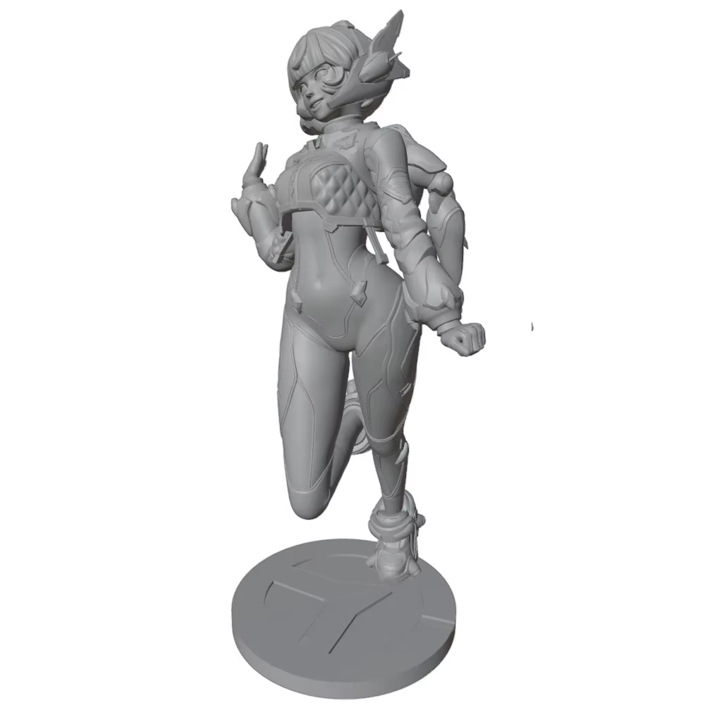 Figura decorativa DIY para gatos y perros, miniatura 3D gris