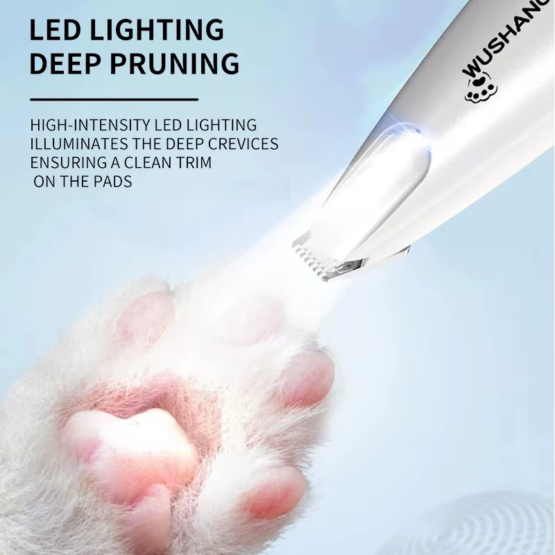 Cortadora eléctrica de pelo para perros y gatos con luz LED - imagen 3