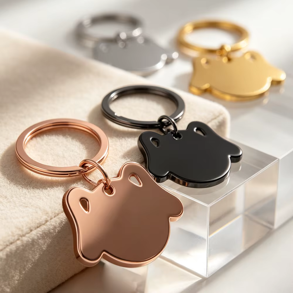Placa identificación perro y gato – Personalizable acero inox en forma de perrito - imagen 3