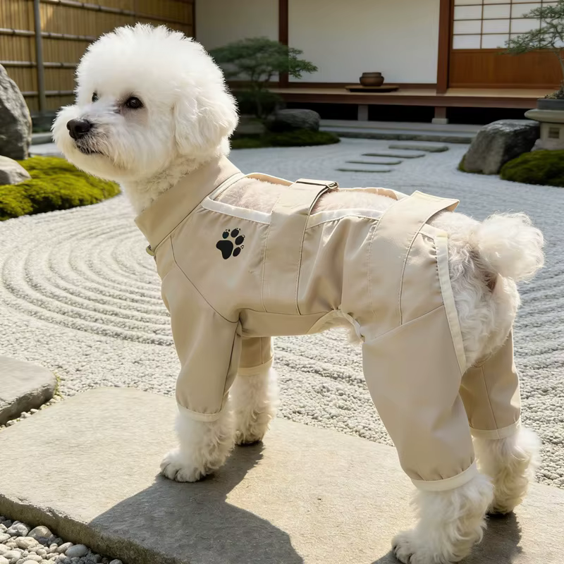 Traje antipolvo para perro Bulldog Francés – Chaqueta con patas - imagen 5