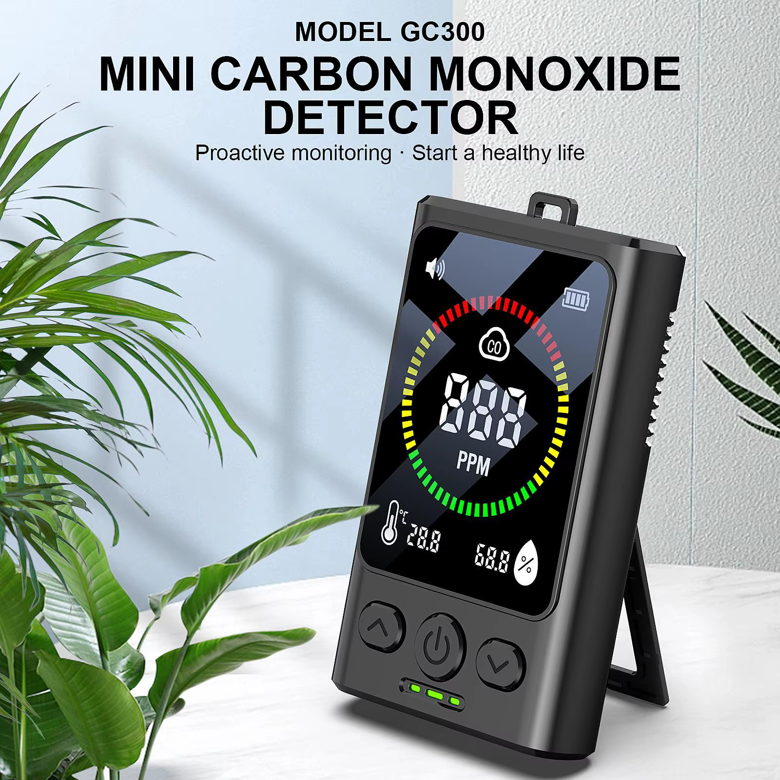 Monitor de Calidad del Aire con Detector CO para Perros y Gatos - imagen 4
