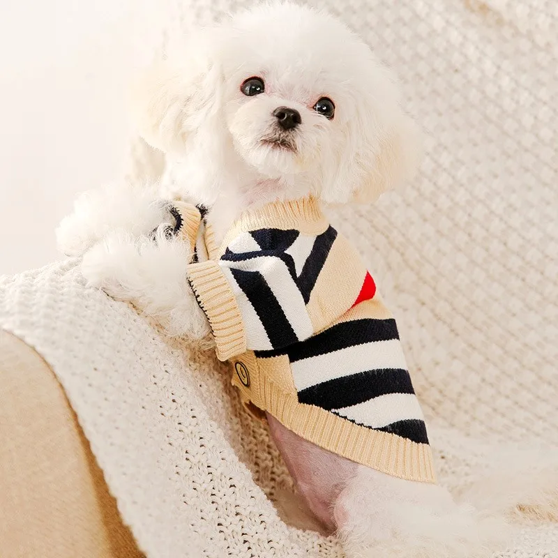 Suéter a rayas para perros pequeños – Chaqueta Chihuahua Bichón - imagen 4