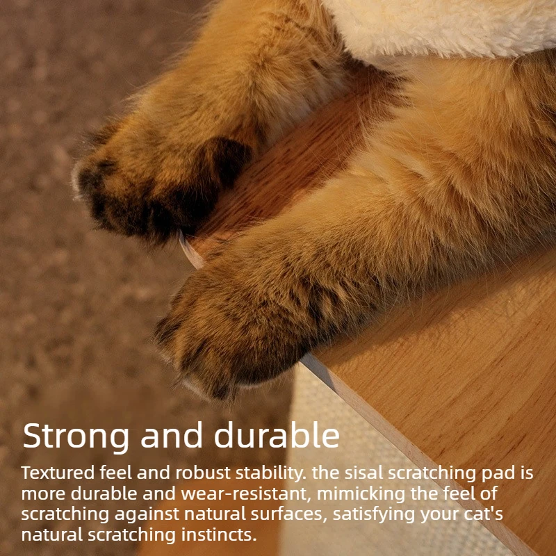 Protector de sofá para gatos con rascador de sisal y mesa lateral - imagen 5