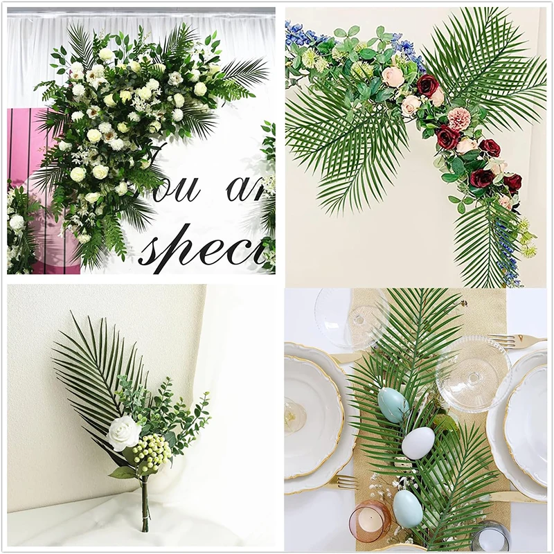 Hojas tropicales artificiales para bodas y baby shower