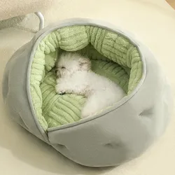 Cama nido cálida para perros y gatos – 4 estaciones