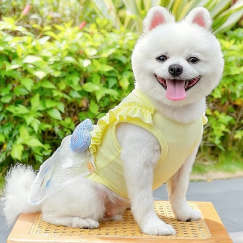 Vestido de lunares con volantes para perro y gato – Estilo verano - imagen 4