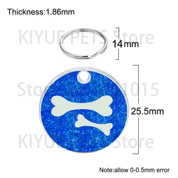 Placas identificación perro grabables – Pack multicolor