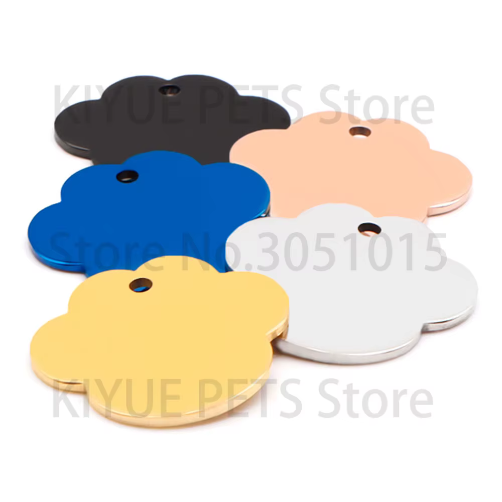 Pack de colgantes metálicos para identificación